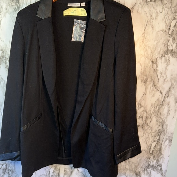 Vintage Susan Graver Classic Black blazer jacket 16 XL 1X oversized - Picture 11 of 11
